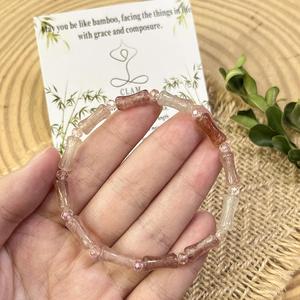 Bracelet en pierre naturelle avec perles de verre colorées, pour le succès professionnel, support de livraison directe premium, garantie de qualité, carte - Product Image 1