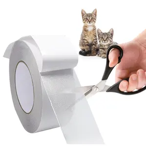 안티 스크래치 고양이 훈련 테이프 5 시트 12 인치 x 17 인치 클리어 컬러 가구