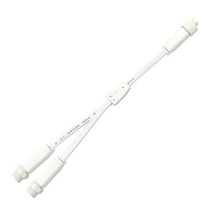 สายเคเบิลกันน้ำ M12 หัวต่อแบบตัวผู้และตัวเมีย 2 3 5 แกน สายเชื่อมต่อไฟ LED ภายนอกอาคารแบบ PVC - Product Image 2