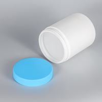 HDPE-Vorrats gläser mit Soft-Touch-Deckel 480cc 16OZ 800cc 26OZ BPA-freie Kunststoff behälter in Lebensmittel qualität Blau Pink