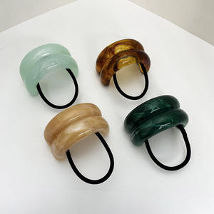 คลิปหนีบผมอะคริลิคแบบโค้งสองชั้นของผู้หญิงอุปกรณ์สำหรับผมมนุษย์ - Product Image 4