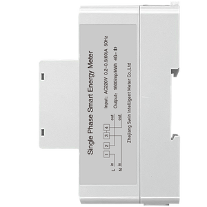 Compteur d'énergie intelligent monophasé 4G Swin Brand sur rail DIN, prépayé et postpayé, 80A 230V 50Hz pour dortoir et immeuble de bureaux - Product Image 5