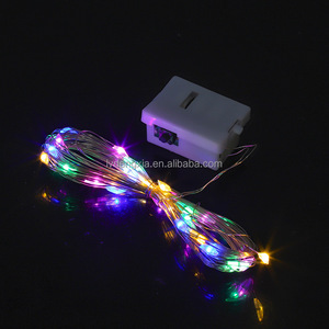 Dây Đồng Cổ Tích đèn 2m 20LED Vòng hoa đầy sao chuỗi đèn Pin hoạt động LED <span class=keywords><strong>Firefly</strong></span> String ánh sáng cho Giáng sinh - Product Image 4