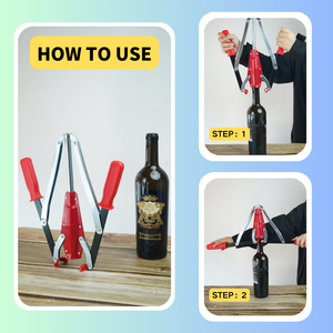 Offre Spéciale : Tire-bouchon manuel double levier réglable en métal, écologique, idéal pour les fêtes, excellent cadeau de Noël, vente en gros - Product Image 3