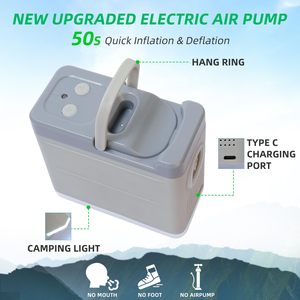 Siêu dày 4-inch Bộ nhớ bọt tự bơm phồng ngủ Pad bơm điện siêu nhẹ hiện đại cắm trại nệm cho ngoài trời - Product Image 5