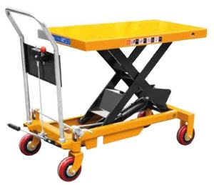 500kg 800kg 4 roues plate-forme manuelle voiture tables élévatrices à pied détachables <span class=keywords><strong>Table</strong></span> élévatrice à ciseaux hydraulique 1ton - Product Image 3