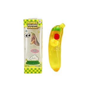 Jouet anti-stress réaliste en forme de banane transparente à presser, jouet d'imitation, adapté aux garçons et aux filles, petit cadeau - Product Image 3