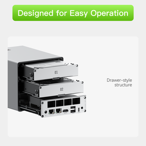 Nouveauté 2026 Beelink ME Pro <span class=keywords><strong>Mini</strong></span> PC avec processeur N150 4C/4T, Wifi6, 2 ports LAN, 2 HDD, 2 SSD, stockage domestique <span class=keywords><strong>NAS</strong></span> - Product Image 1