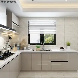 Decorative High Gloss Fireproof Waterproof UV Polymer Acrylic Board Panel Used To Frameless Kitchen Cabinet For kitchen