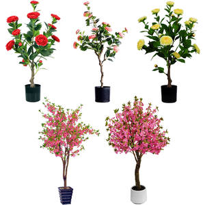 Plantes artificielles <span class=keywords><strong>de</strong></span> mariage et fleurs <span class=keywords><strong>de</strong></span> soie orchidées camélia artificiel fleur <span class=keywords><strong>de</strong></span> cerisier arbre <span class=keywords><strong>en</strong></span> <span class=keywords><strong>pot</strong></span> bonsaï pour la décoration <span class=keywords><strong>de</strong></span> jardin à la maison - Product Image 1