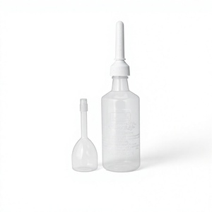 Botella de Enema de Grado Médico Internacional Super, de Polipropileno, con Base de Acero Inoxidable, Punta Aplicadora y Tapa de Rosca, para Uso Personal - Product Image 1