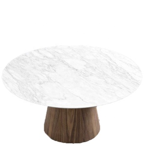 Đồ Nội Thất Phòng Ăn Chất Lượng Cao Bàn Ăn Đá Cẩm Thạch Tròn Bằng Gỗ Nguyên Khối 6- 8-10 12 Người - Product Image 1