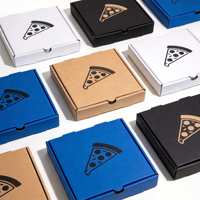 Boîte à pizza blanche écologique 12 pouces avec impression de logo