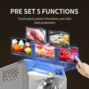 Máquina Comercial de Helado Duro con Producción de 60-160L/H, Tolva de 15-40L y Pantalla Táctil de 5 Pulgadas para Heladerí<span class=keywords><strong>a</strong></span> - Product Image 5