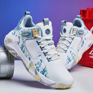 Nouvelles chaussures fermées respirantes en maille à lacets antidérapantes pour hommes, version coréenne, style rétro sportif, semelle épaisse, chaussures de sport décontractées, chaussures de course pour papa - Product Image 5