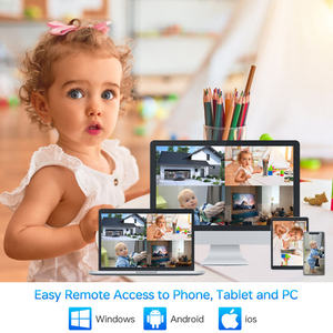 Sistema de cámara de seguridad inalámbrica inteligente de 8 canales, 8 Uds., cámaras de exterior de 3MP, kit DVR, grabación y reproducción, teléfono inteligente, <span class=keywords><strong>PC</strong></span>, Vista Remota - Product Image 5