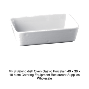 ถาดอบ MPS สำหรับเตาอบ วัสดุพอร์ซเลน ขนาด 40 x 30 x 10 ซม. อุปกรณ์จัดเลี้ยง อุปกรณ์ร้านอาหาร ขายส่ง - Product Image 2