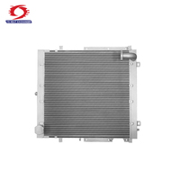 Refroidisseur d'huile hydraulique industriel à plaques et ailettes en aluminium pour excavatrice JCB, échangeur de chaleur de radiateur de moteur à refroidissement par air et réservoir d'eau