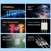 CF-WA900 V3 Inalámbrico con Cobertura de 1 km de Diámetro, 1750 Mbps, Largo Alcance, Cobertura Omnidireccional para Villas, Parques, Fábricas, Campus y Áreas Turísticas