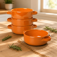 Casserole en terre cuite émaillée écologique pour cuisinière à gaz sans couvercle