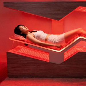 Lit de bronzage hybride PEMF Crystal Mat avec thérapie par lumière rouge pour salon et spa, lit LED à infrarouge pour la longévité - Product Image 1