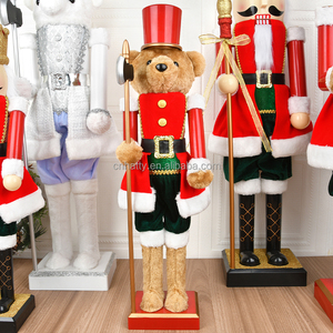 Venta de Fábrica: Adornos de Soldado Osito Cascanueces Hechos a Mano, Plegables, con Música, Juguetes y Regalos de Navidad - Product Image 4