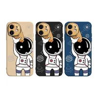 Fashion Designer Leuke Astronauten Cartoon Print Telefoon Case Back Cover Voor Iphone 6 7 8/8 Plus X Xs Max 11 12 Pro Max