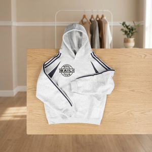 เสื้อฮู้ดซิปผ้าฝ้ายแท้ 100% สไตล์วินเทจทรงโอเวอร์ไซส์ ตกแต่งด้วยลายปัก 3 มิติ ประดับคริสตัล  แบบยูนิเซ็กส์สำหรับฤดูหนาว - Product Image 1