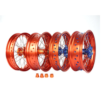 Nouvelles jantes en alliage Supermoto de 17 pouces pour moto EXC 450, avant et arrière, pièces de moto