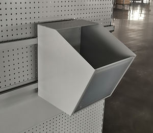 فتحة خلفية لوحة جندول رفوف مع قضيب متقاطع مع صناديق ديلي على البار في السوبر ماركت - Product Image 2