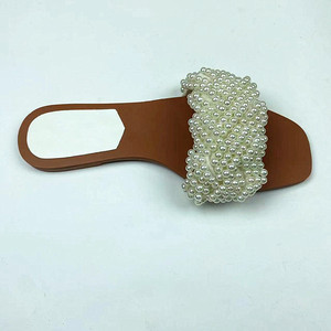 ZA** Sandali da <span class=keywords><strong>Donna</strong></span> Estivi di Alta Qualità con Perle, Misura Grande, Suola Piatta in Gomma Antiscivolo, Punta Aperta, per Spiaggia - Product Image 4