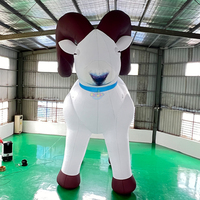 Dessin animé personnalisé bélier gonflable mouton chèvre modèle dessin animé gonflable pour la publicité