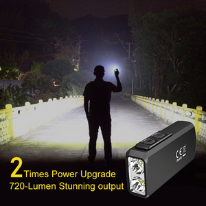 Mini Keychain công việc ánh sáng có thể sạc lại Dual-core LED với cơ sở từ hợp kim nhôm không thấm nước và IP67 USB sạc - Product Image 3