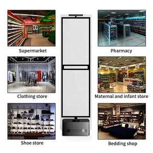 Système antivol pour vêtements, chaussures, lunettes, montres, bijoux, antenne en acrylique transparente, base en ABS noir, système de détection EAS AM 58KHz - Product Image 6