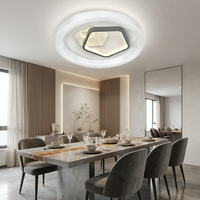 Plafonnier circulaire de style nordique avec motif d'oiseau artistique au centre, offrant une lumière douce et uniforme pour les chambres et les salles à manger
