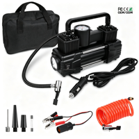 Auto-Stop Mode 12V Digital Double Cylinders MAX 150PSI Tire Inflator Heavy Duty Car Tire Air Compressor for Car Truck SUV