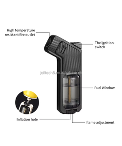 Briquet torche à flamme jet JOFI, rechargeable au gaz butane, pour cigares, en métal – Vente en gros fabricant - Product Image 5