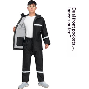 Traje Impermeable Grueso y Resistente al Viento para Ciclismo, Pantalones de Lluvia para Niños, Protección Completa del Cuerpo, Resistente a las Manchas, Duradero, Anti-Lluvia Intensa - Product Image 3