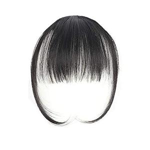 Extensiones de Cabello Remy de 8 Pulgadas 3x4 para Mujer, Flequillo 3D 1b 2 613, Clip-in, en Todos los Colores - Product Image 1