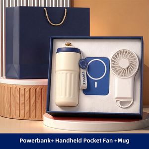 Set de Regalo Empresarial 3 en 1: Taza, Batería Externa y Ventilador |   Caja de Regalo Promocional Corporativa con Logotipo Personalizado para Empleados, Clientes y Eventos - Product Image 3
