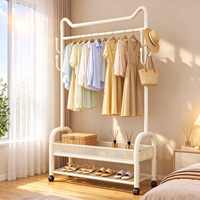 Séchoir à linge extérieur portable, moderne, robuste, à double niveau, en acier au carbone extra épais, détachable, peu encombrant et écologique