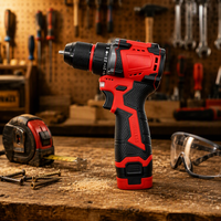 Perceuse à percussion sans fil portable 18V, moteur sans balais à vitesse variable, couple maximal 65N, batterie 4.0Ah, perçage 10mm, OEM, usage domestique et industriel