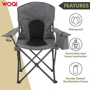 Chaise de plage pliable portable Woqi Outdoor Lead Color 90X30X50 Cm, légère et durable, pour le camping - Product Image 5