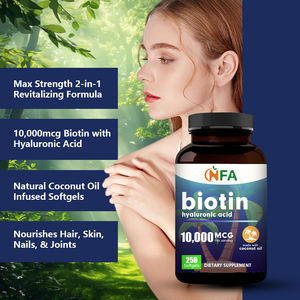 Las cápsulas blandas de ácido hialurónico de alto grado promueven el sistema nervioso 2 en 1 cápsula de suplemento de belleza biotina 10000mcg cápsulas blandas - Product Image 4