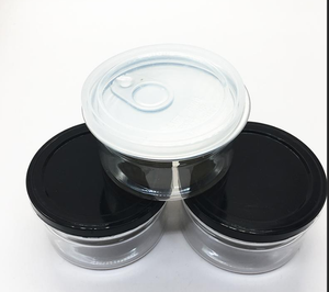 High quality CR easy open plastic can for food herb flower fit 3.5g 7g 14g 28g blue dream gelato cake container