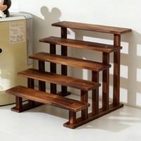 Solid Wood Modern Display Stand Desktop Blind Box Small Liquor Bottle Organizer Doll Display Shelf Multi-functional Disassembly