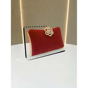 Bolso de Mano de Cristal con Forma de Lazo de Satén, Cadena para el Hombro, Bolsos Elegantes para Mujer, Bolso de Fiesta, Bolso de Mano para Eventos - Product Image 2