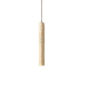 Yellow Travertine Pendant <b>Light</b> Long Shape <b>Led</b> Home Bedroom Wall Lighting Fixture - Product Image 3