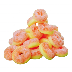 Minicrush Fruity Anillo de melocotón liofilizado <span class=keywords><strong>Crazy</strong></span> Gummy Candy Pieza crujiente en embalaje de bolsa - Product Image 2