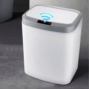 Premium <b>Smart</b> Automatic Sensor Trash Can Standing Structure Storage Bucket Plastic - Product Image 5